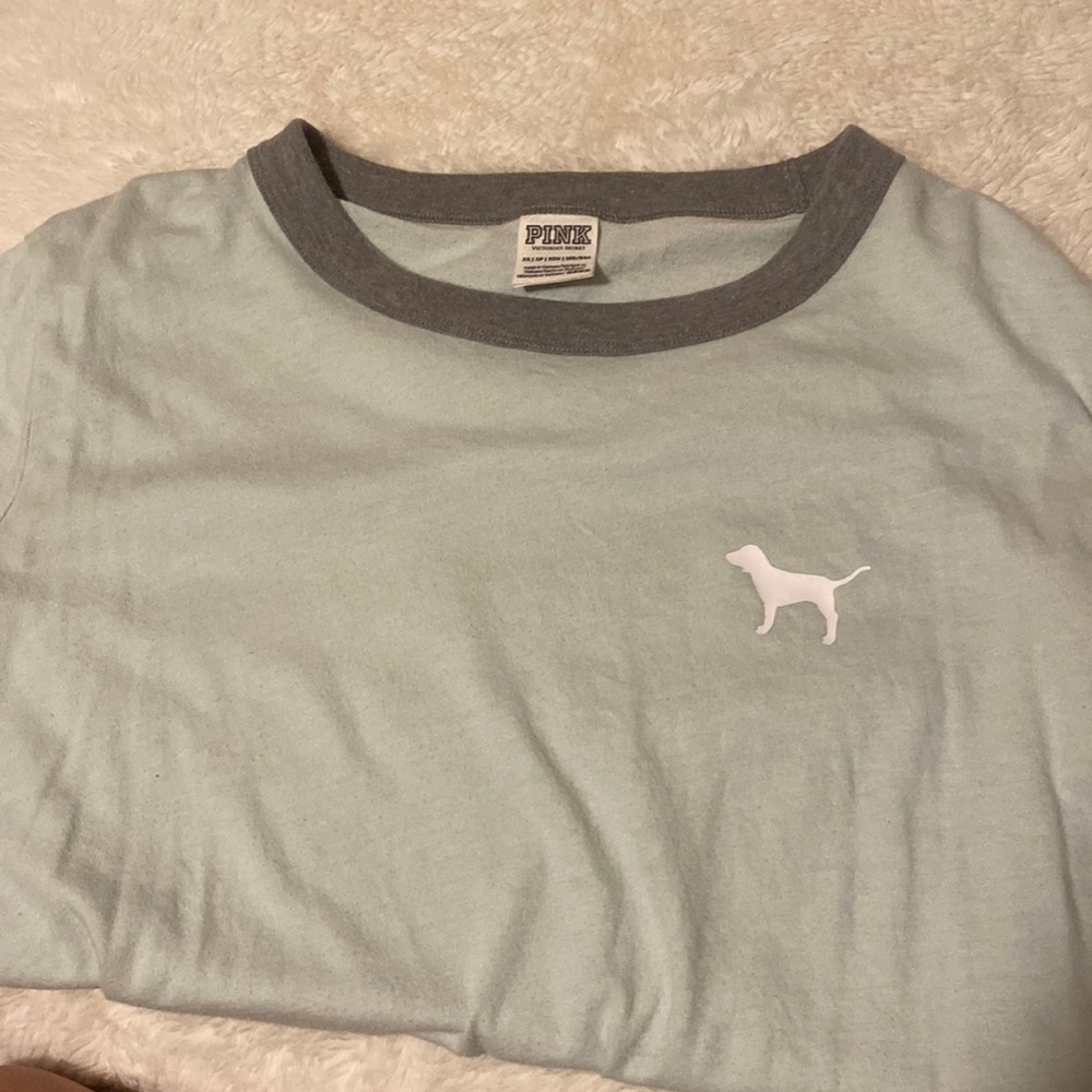 Blue pink Jersey shirt! Wore 2 times!